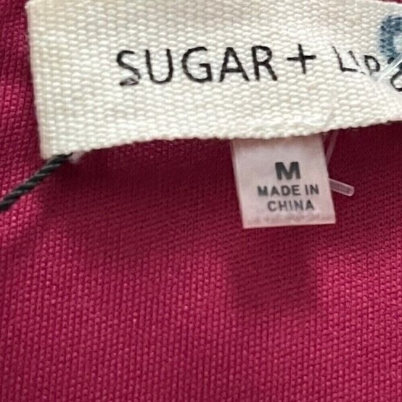 Sugar Lips Cut Out Raspberry Mini Dress Size Medium NWT - Picture 9 of 9